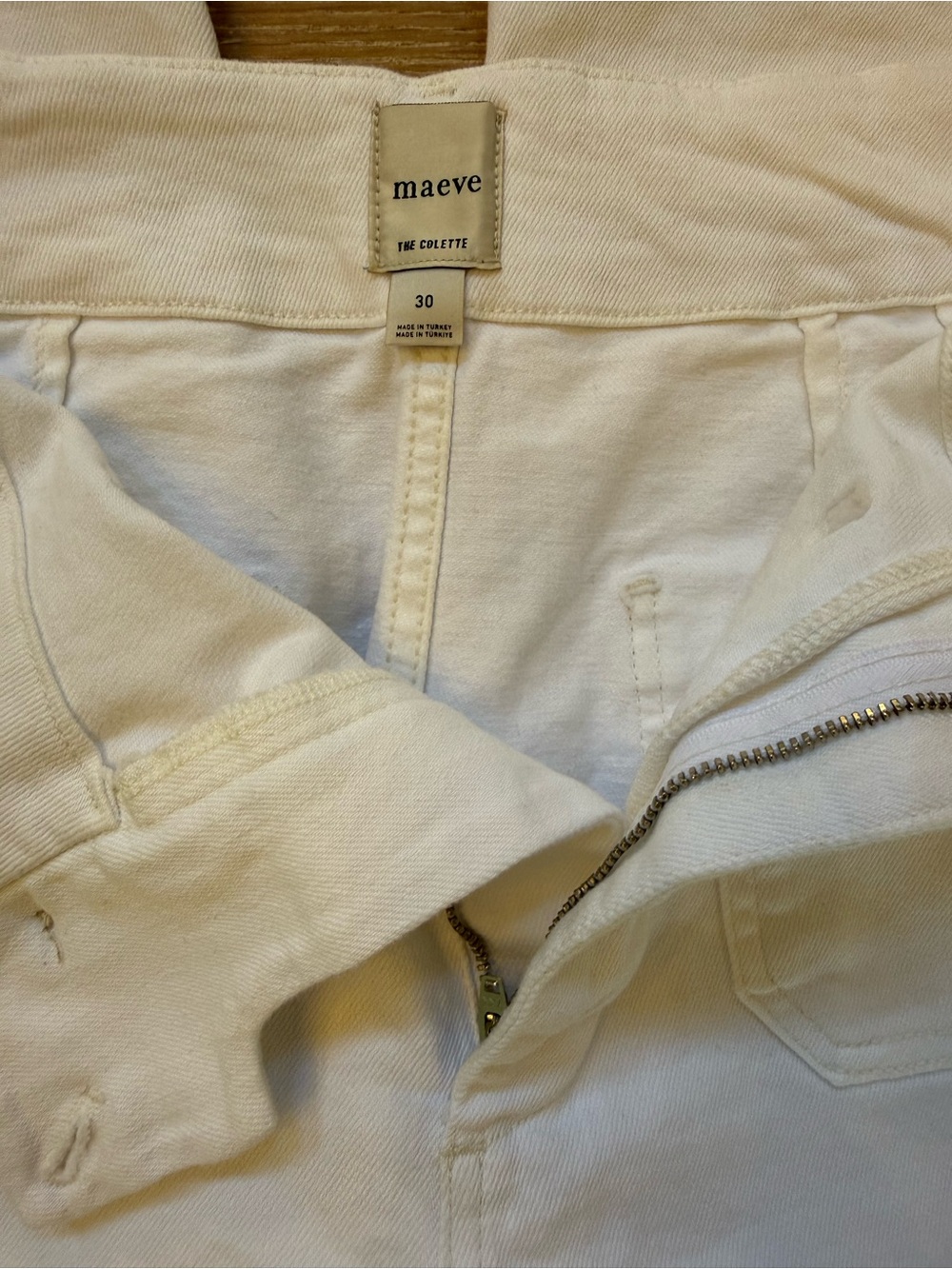 Maeve White Cropped Wide-Leg Jeans - Picture 3 of 4